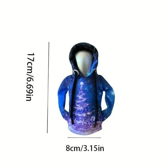 Creative Blue Galaxy Pattern Hooded Sweatshirt Gear Shift Cover (SKU #3058) - Picture 2 of 10